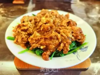 Make Egg sauce spinach step 5