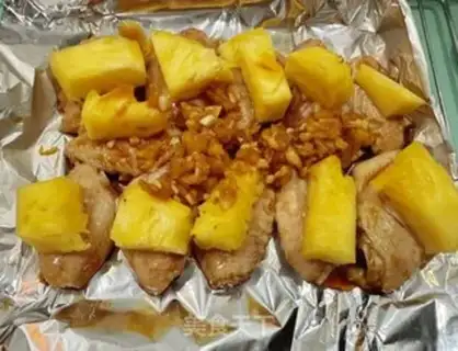 Make Pineapple chicken wings step 2