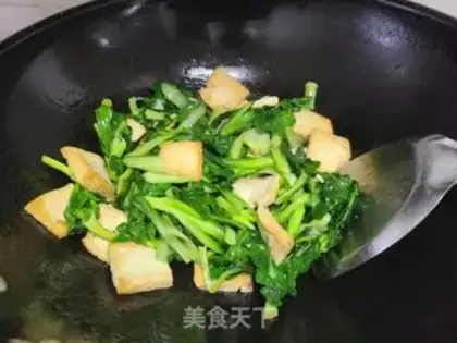 Make Black cabbage and tofu step 2