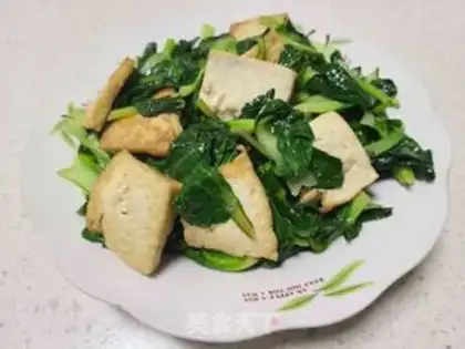 Make Black cabbage and tofu step 3