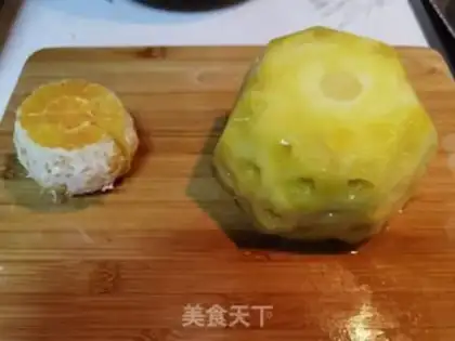 Make Pineapple orange juice step 1