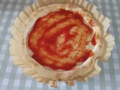Make Air-fried chicken leg pizza step 5