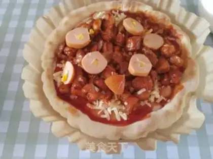 Make Air-fried chicken leg pizza step 7