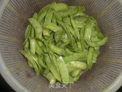 Make Clear the peas step 0