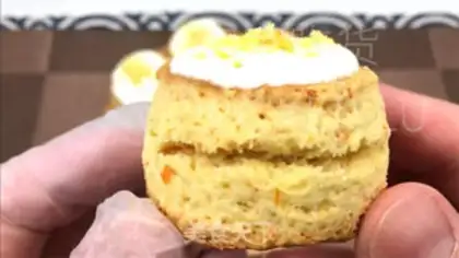 Make Orange cream scon step 23
