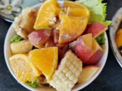 Make Chicken breast roasting vegetable fruit step 1