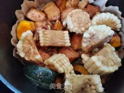 Make Chicken breast roasting vegetable fruit step 4