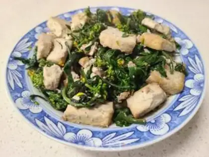 Make Cream moss and tofu step 4