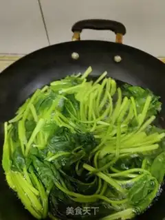 Make Olive oil spinach step 3
