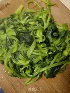 Make Olive oil spinach step 4