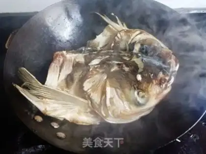 Make Red soup tofu fish head step 4