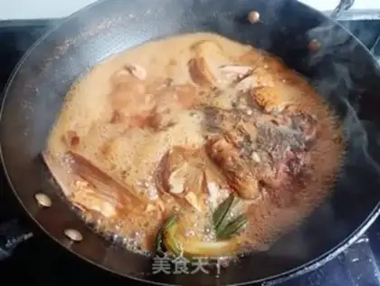 Make Red soup tofu fish head step 9