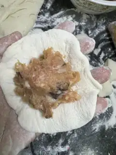 Make Frozen meat buns step 16