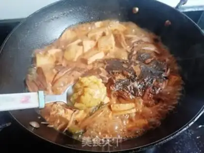 Make Red soup tofu fish head step 12