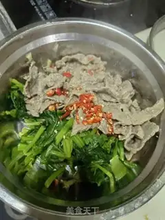 Make Spinach with beef step 10