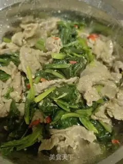 Make Spinach with beef step 11