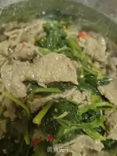 Make Spinach with beef step 12