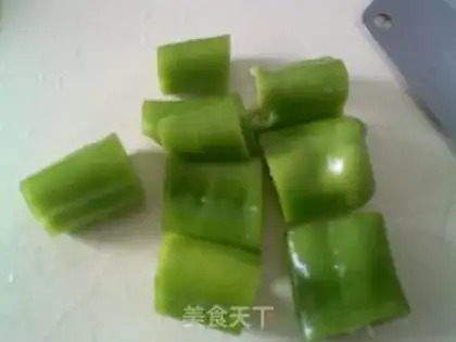 Make ♪ Black-mole green peppers burning thunder ♪ step 2