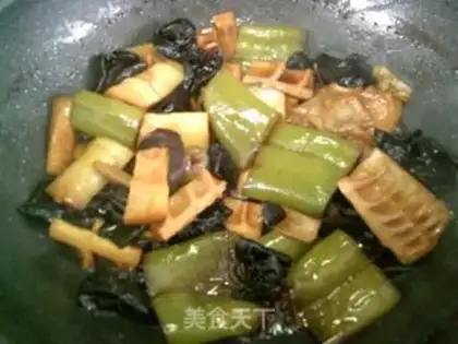 Make ♪ Black-mole green peppers burning thunder ♪ step 9