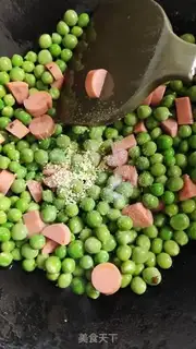 Make Soybeans and ham sausages step 3