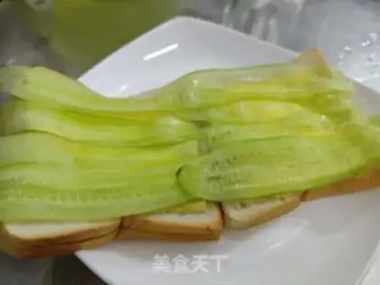 Make Cheese cucumber sandwich step 2