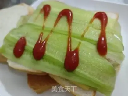 Make Cheese cucumber sandwich step 3
