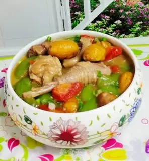Make Chestnut chicken and vegetables step 5