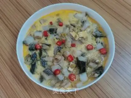 Make Yellow fish, steamed eggs step 9