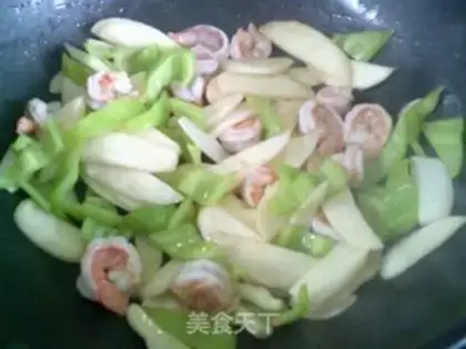 Make Pyramid shrimp is fried white step 7