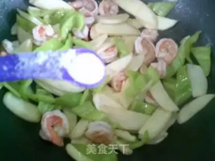 Make Pyramid shrimp is fried white step 8