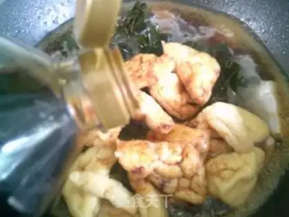 Make Pork seaweed oil triangle step 6