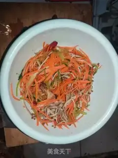 Make Frozen needle mushrooms step 3