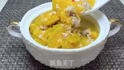 Make Pumpkin fried meat step 11