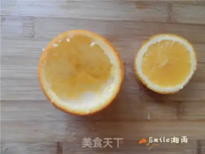 Make Orange steamed eggs step 1