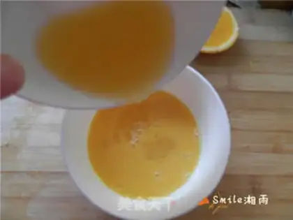 Make Orange steamed eggs step 4