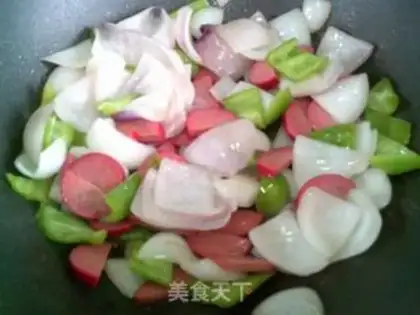 Make Onions with peppers step 7