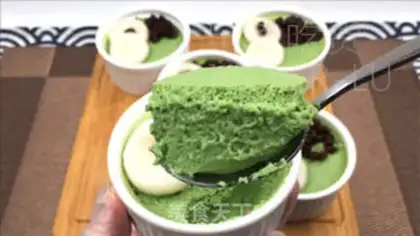 Make Tea tofu pudding step 23