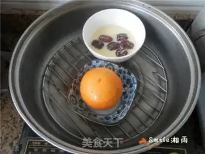 Make Orange steamed eggs step 8