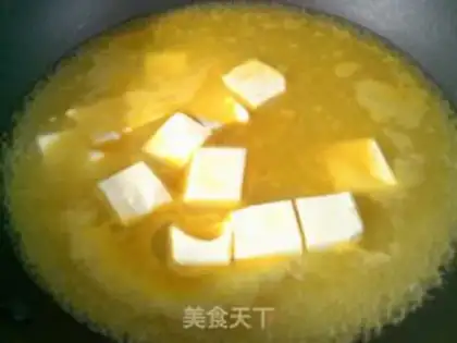 Make Gold soup tofu step 5