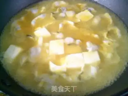 Make Gold soup tofu step 6