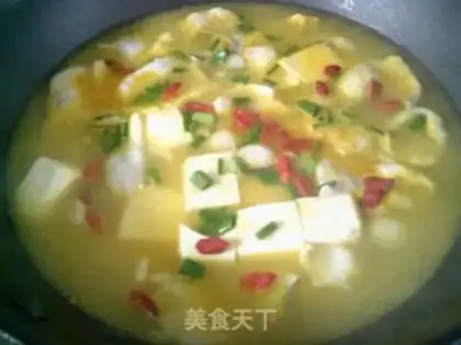 Make Gold soup tofu step 7