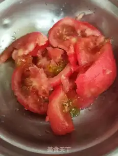 Make Tomato corn broth step 1