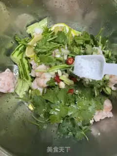 Make The cucumber with shrimp step 8