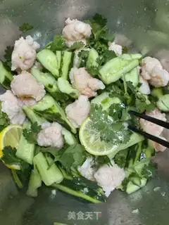Make The cucumber with shrimp step 9