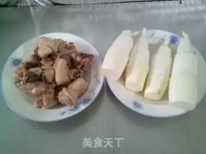 Make ♪ Burn chicken pieces white ♪ step 0