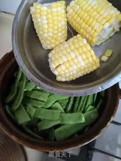 Make Sword bean corn fan soup step 4