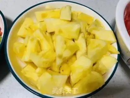 Make Tomato pineapple step 2