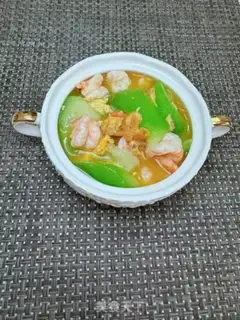 Make Egg shrimp fried silk step 10