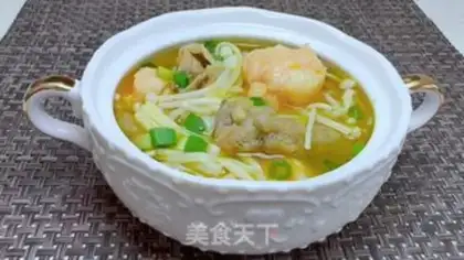 Make Sour soup, fat cow shrimp step 14