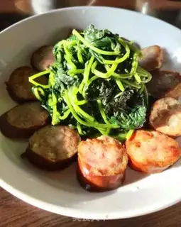 Make Red intestines, red potato leaves step 6